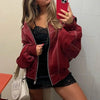 Retro Kunstlederjacke
